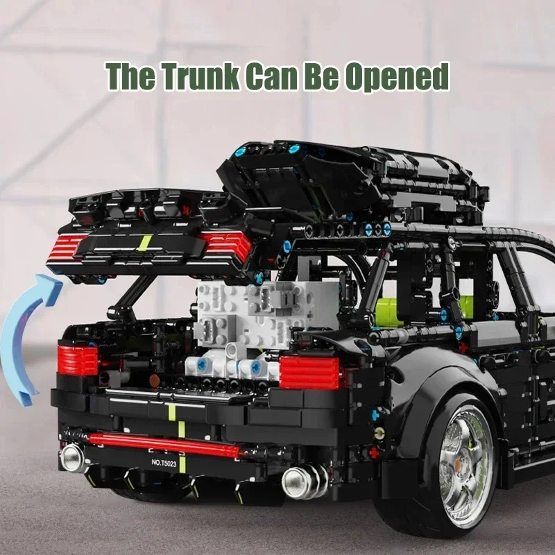 1:10 MOC Station vagon teknik spor araba RS6 modeli yapı taşı tuğla eğitim uzaktan kumanda oyuncaklar doğum günleri hediyeler