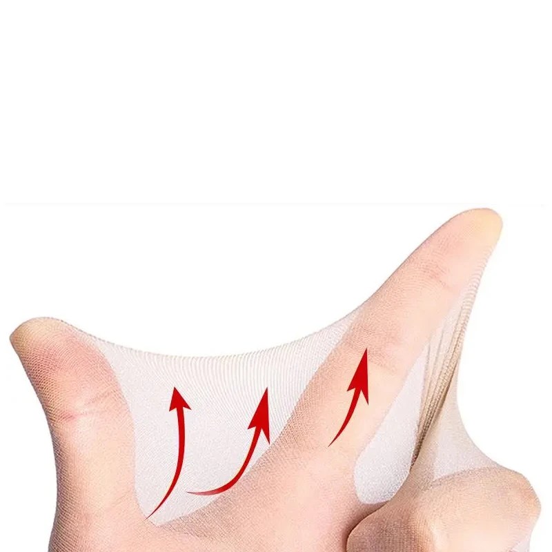 1/10 çift ipek kadife ayak bileği kısa Elastic elastik dantel çorap kadınlar şeffaf ultra ince kadın örgü kaymaz alt ekleme çorap - Görsel 5