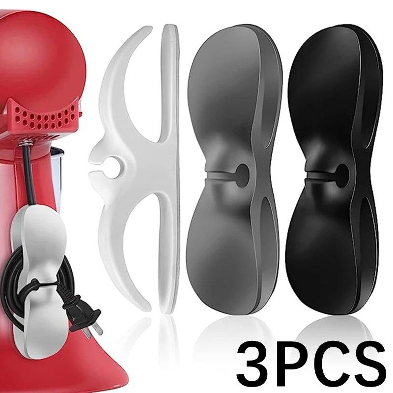 1-3 paket mutfak kordon sarıcı kablo yönetimi klip organizatör araçları için hava fritöz kahve makinesi tel Fixer cihaz kablo tutucu