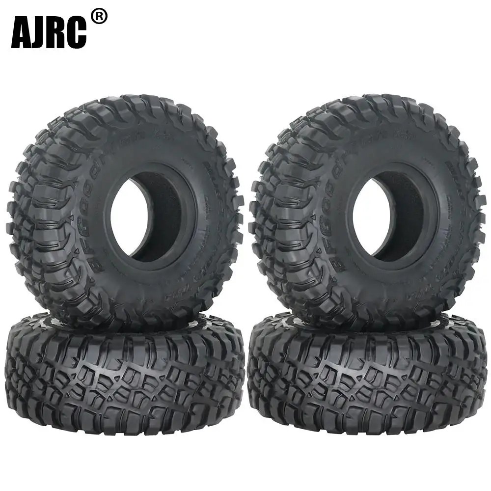 1/4 adet 1.9 inç 118mm kauçuk lastikler için 1/10 kaya parça Redcat Scx10 Ii eksenel 90046/90047 stb Yikong D90 Trx4 Trx6 Rc araba lastiği
