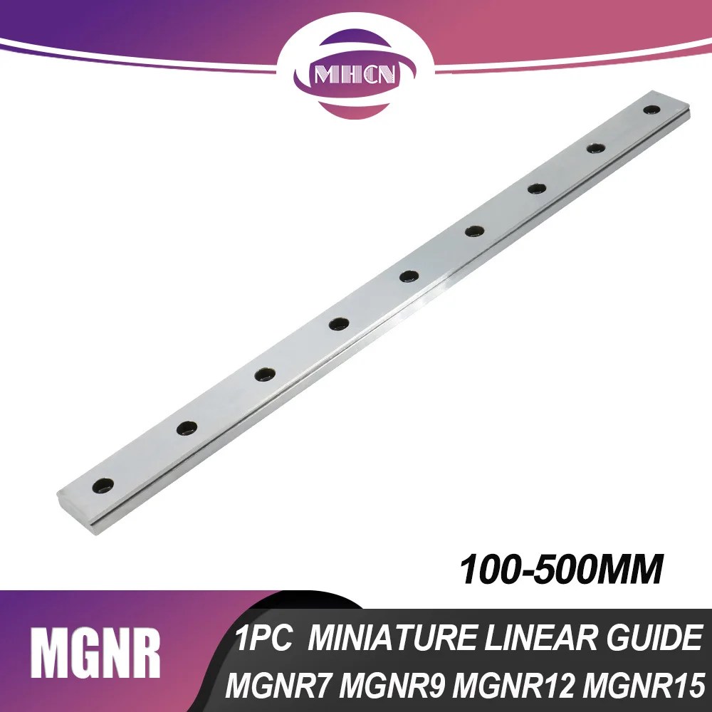 1 adet 100-500mm MGNR7 MGNR9 MGNR12 MGNR15 minyatür lineer ray 3D yazıcı parçası için CNC aksesuarları - Görsel 1