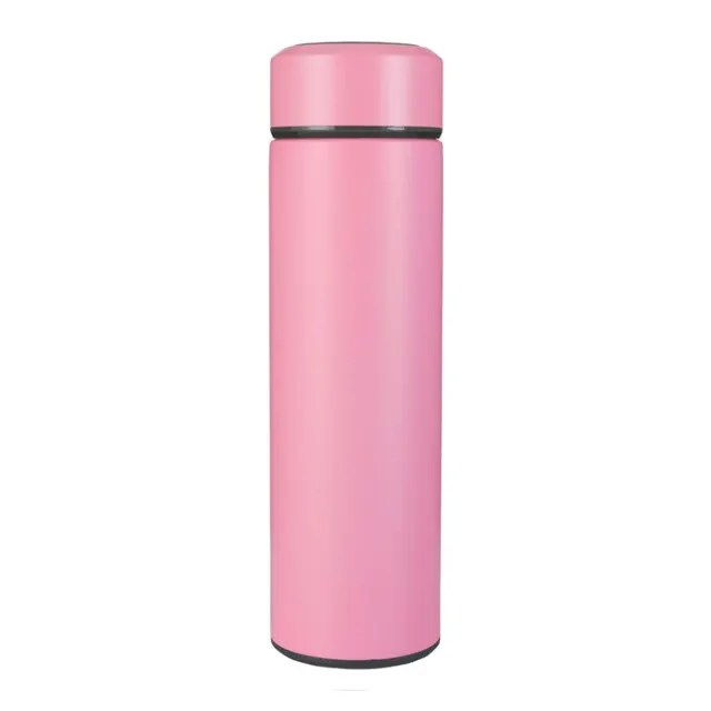 1 adet 500ML akıllı yalıtım paslanmaz çelik renkli fincan Mini termos bardak su şişesi Led dijital sıcaklık göstergesi termos - Görsel 8