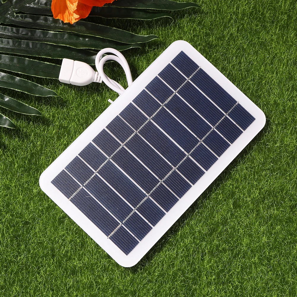 1 adet 5V 2W çıkış USB güneş pil cep telefonu cep telefonu için GÜNEŞ PANELI açık taşınabilir şarj paneli