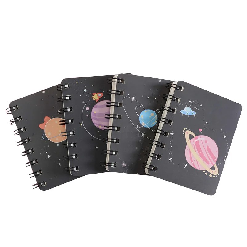 1 adet A7 rüya gezegen sevimli Mini taşınabilir bobin not defteri günlüğü kitap egzersiz kitabı Escolar Papelaria okul ofis kaynağı - Görsel 5