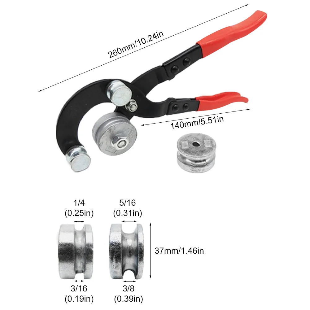 1 adet manuel boru bükücü ağır tüp bükme Machine3/16 ", 1/4", 5/16 ", 3/8" boru Bender araçları boru bükme makinesi