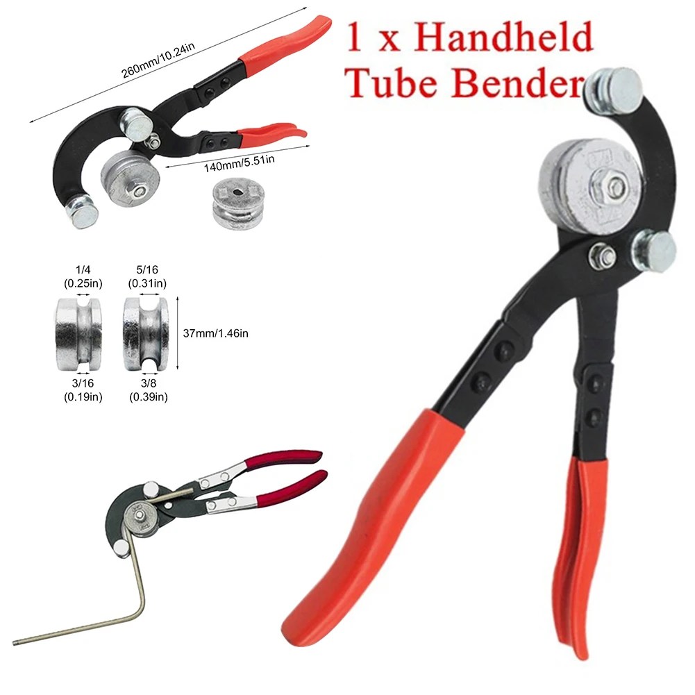 1 adet manuel boru bükücü ağır tüp bükme Machine3/16 ", 1/4", 5/16 ", 3/8" boru Bender araçları boru bükme makinesi