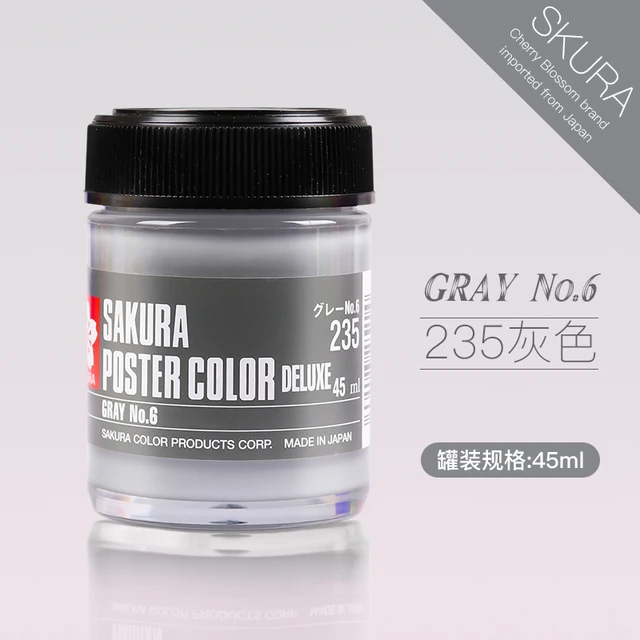 1 şişe Sakura Poster renk 30ml/45ml zamk giderme Pigment guaj boya sanatçı boyama malzemeleri çok renkli isteğe bağlı