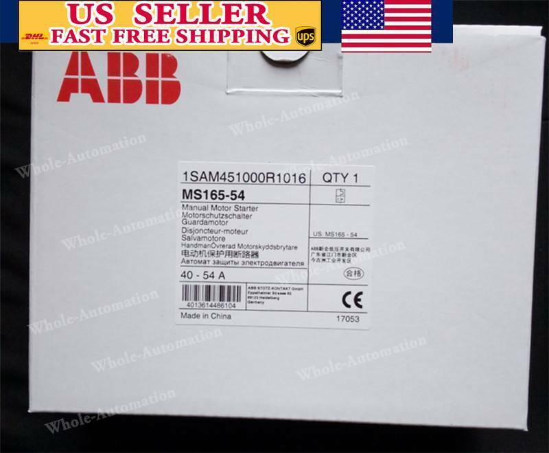 1PCS NEW ABB MS165-54 MS16554 Motor protection circuit breaker