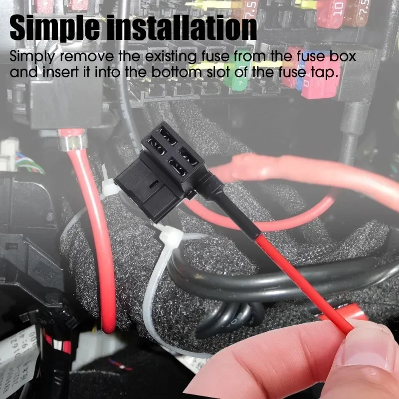 10/5 adet 12V MINI küçük orta boy araba sigorta tutucu Add-a-circuit dokunun adaptörü mikro Mini standart ATM Blade sigorta arabalar için Vans
