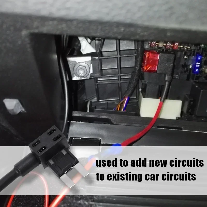 10/5 adet 12V MINI küçük orta boy araba sigorta tutucu Add-a-circuit dokunun adaptörü mikro Mini standart ATM Blade sigorta arabalar için Vans