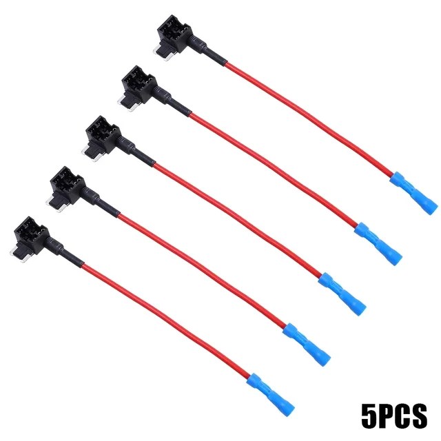 10/5 adet 12V MINI küçük orta boy araba sigorta tutucu Add-a-circuit dokunun adaptörü mikro Mini standart ATM Blade sigorta arabalar için Vans - Görsel 11