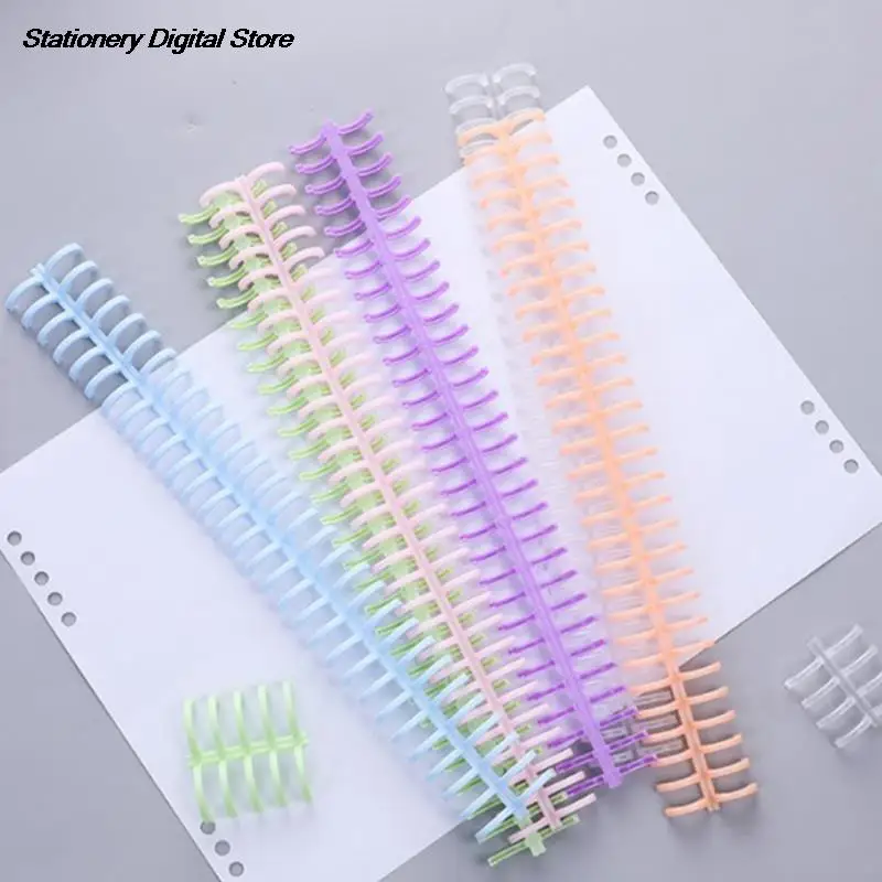 10 adet 30 delik gevşek yaprak kağıt kitap çevreler halka karalama defteri albüm bağlayıcı Spiral A4 dizüstü ciltleme klipler
