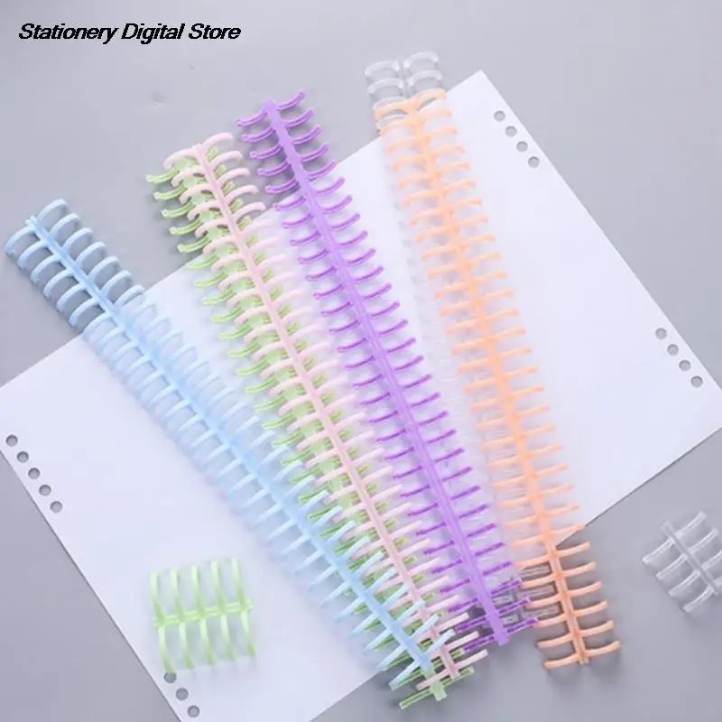 10 adet 30 delik gevşek yaprak kağıt kitap çevreler halka karalama defteri albüm bağlayıcı Spiral A4 dizüstü ciltleme klipler