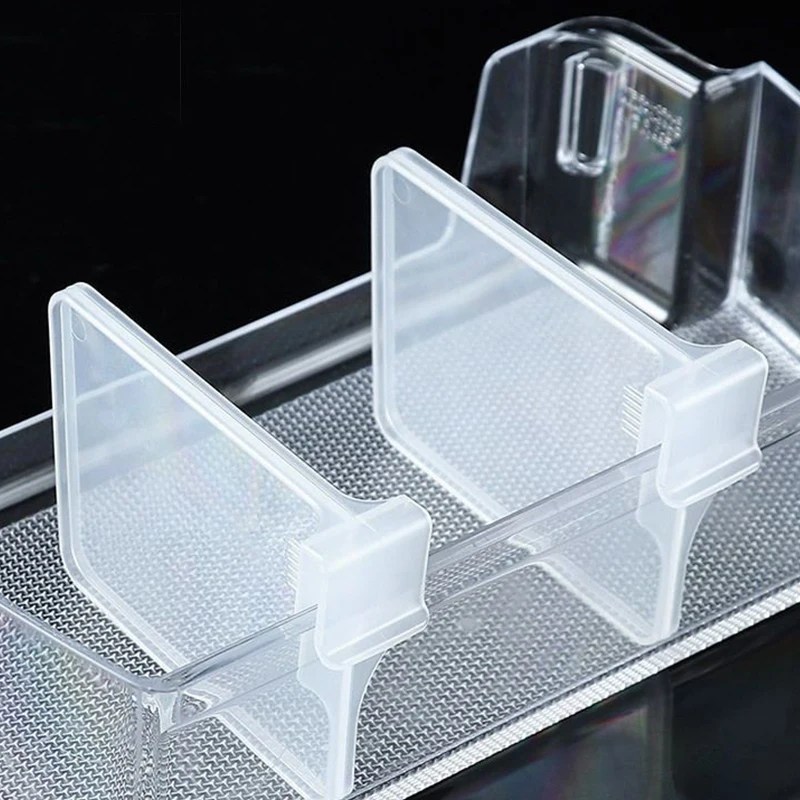 10 adet buzdolabı  bölme paneli depolama geri çekilebilir plastik bölücü ayarlanabilir bölme atel mutfak şişe organizatör olabilir - Görsel 5