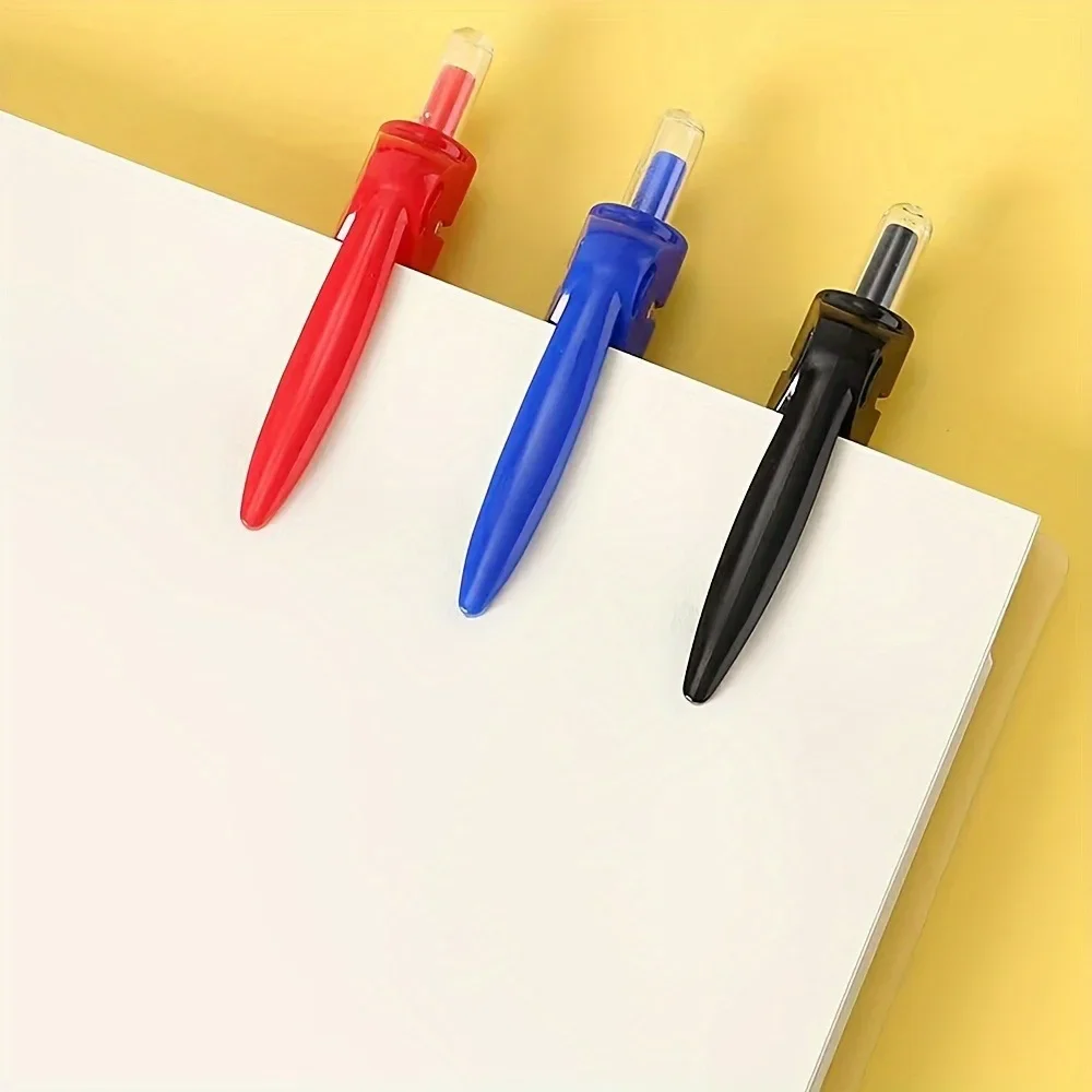 10 adet yüksek kapasiteli jel kalemler kırtasiye Kawaii yazma kalem siyah/kırmızı/mavi mürekkep 0.5mm mavi tükenmez kalem ofis okul malzemeleri