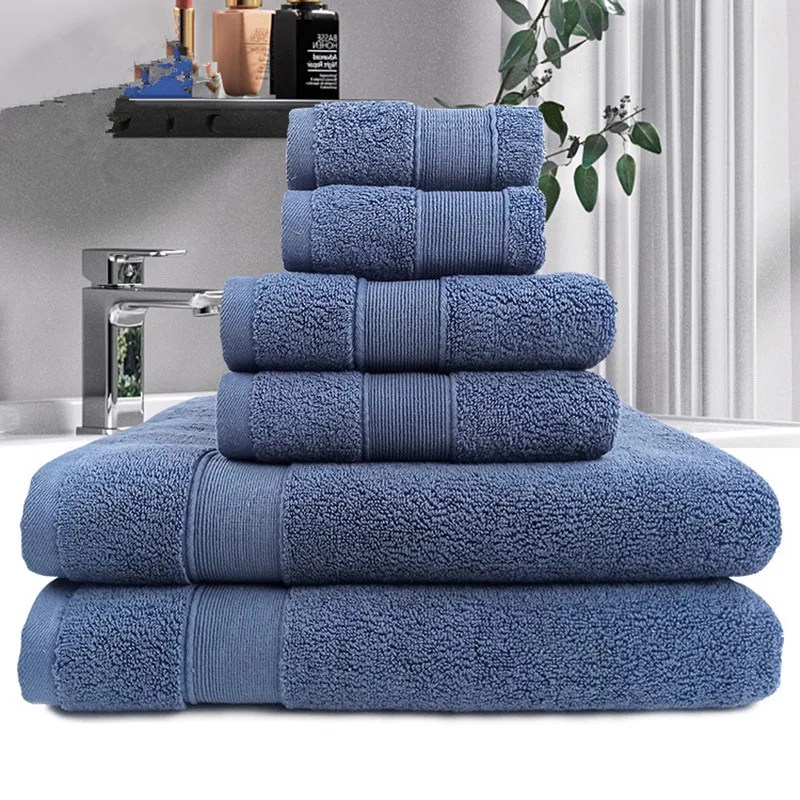 100% pamuk banyo havlusu emici yetişkin banyo havlusu düz renk yumuşak afinite yüz duş başlığı havlu banyo havlusu