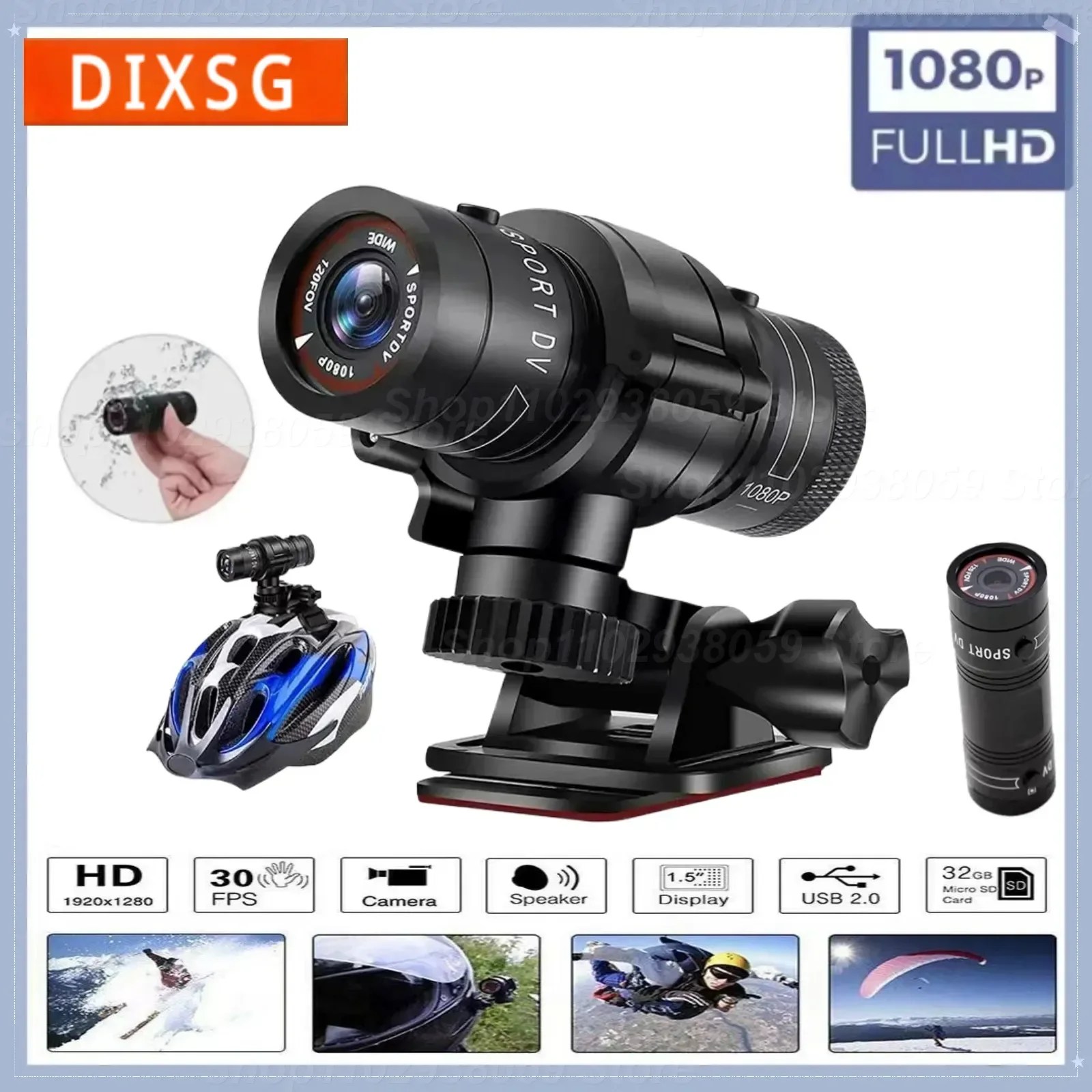 1080P spor kamera kamera su geçirmez Mini açık bisiklet motosiklet kask HD eylem kamera 12M piksel DV araba Video kaydedici