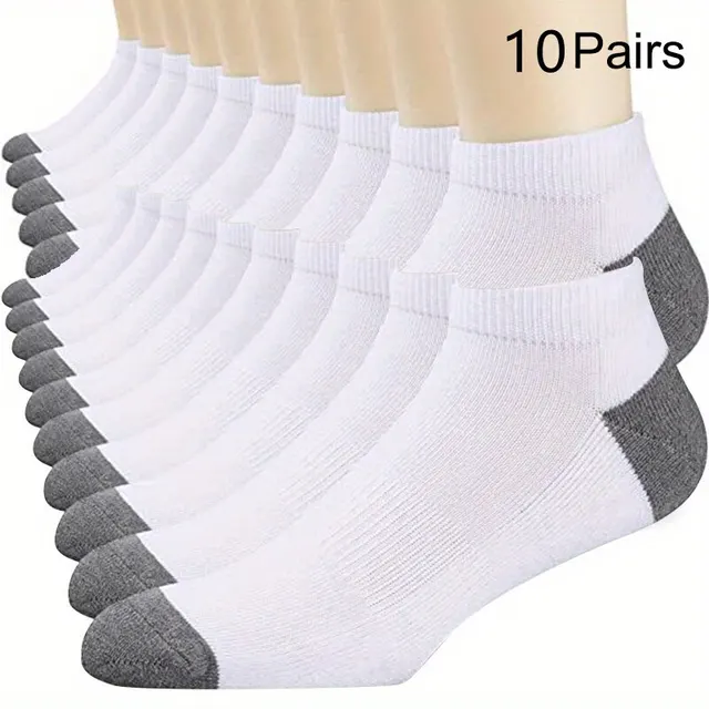 10pairs erkek moda pamuk nefes rahat ayak bileği çorap, erkek yaz çorap