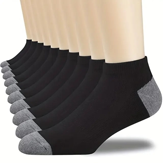 10pairs erkek moda pamuk nefes rahat ayak bileği çorap, erkek yaz çorap - Görsel 9