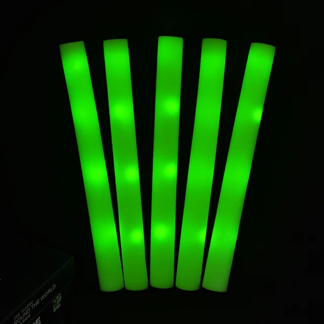 12/15/30/60 adet toplu renkli LED parlayan çubuklar RGB LED Glow köpük sopa Cheer tüp koyu ışık doğum günü düğün parti malzemeleri - Görsel 26