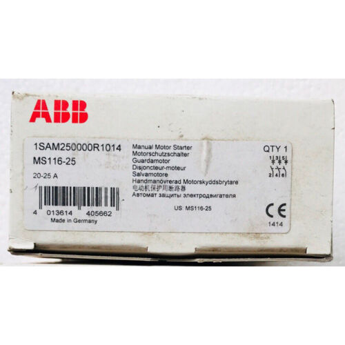 One new Abb MS116-25 20-25A Protection circuit breaker Fast Shipping
