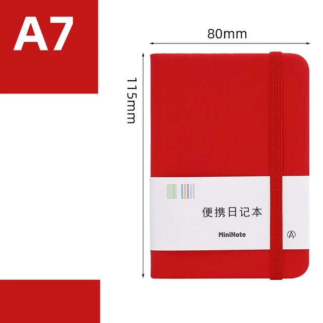 12 stil A7 Mini dizüstü taşınabilir cep not defteri Memo günlüğü planlayıcısı gündem organizatör Sketchbook ofis okul Stationery100Sheet - Görsel 11