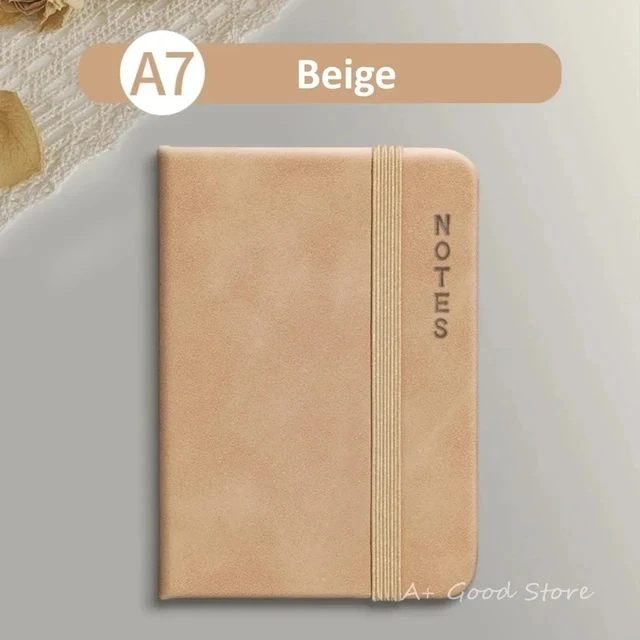 12 stil A7 Mini dizüstü taşınabilir cep not defteri Memo günlüğü planlayıcısı gündem organizatör Sketchbook ofis okul Stationery100Sheet