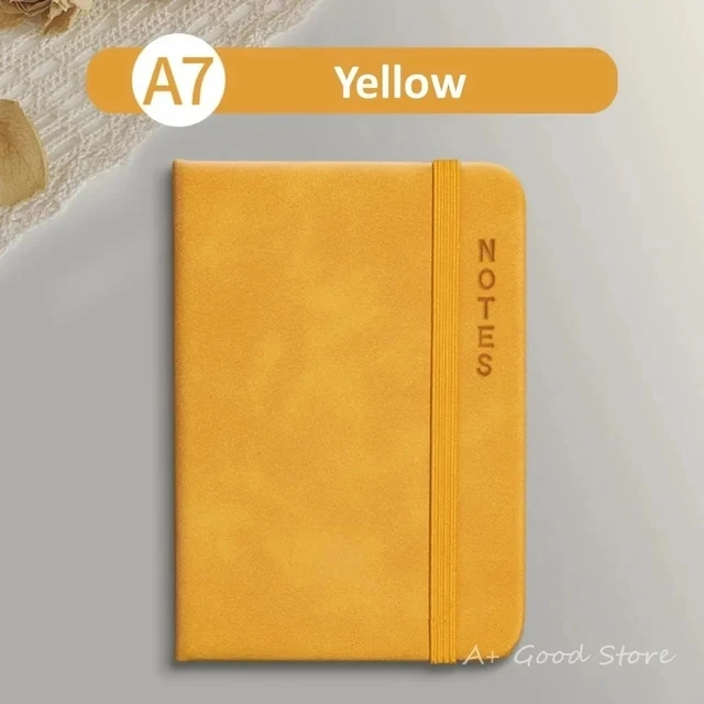 12 stil A7 Mini dizüstü taşınabilir cep not defteri Memo günlüğü planlayıcısı gündem organizatör Sketchbook ofis okul Stationery100Sheet