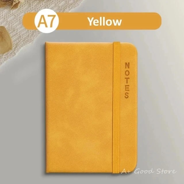12 stil A7 Mini dizüstü taşınabilir cep not defteri Memo günlüğü planlayıcısı gündem organizatör Sketchbook ofis okul Stationery100Sheet - Görsel 15