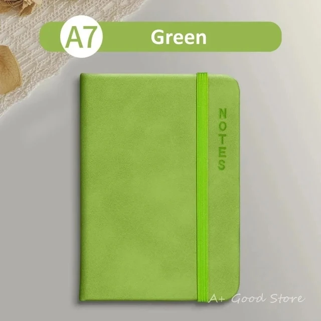 12 stil A7 Mini dizüstü taşınabilir cep not defteri Memo günlüğü planlayıcısı gündem organizatör Sketchbook ofis okul Stationery100Sheet