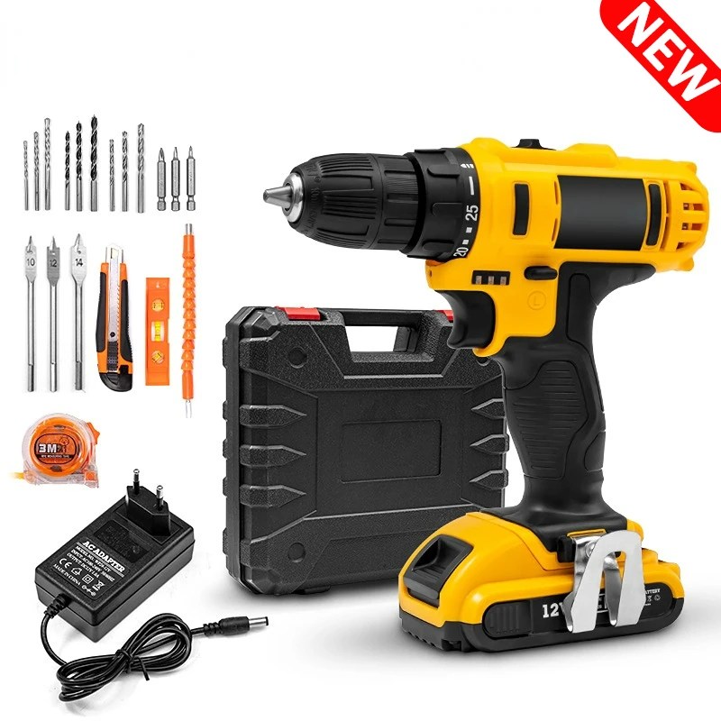 12V 16.8V 21V akülü matkap güç araçları kablosuz matkaplar için şarj edilebilir matkap seti elektrikli tornavida pil Driller aracı