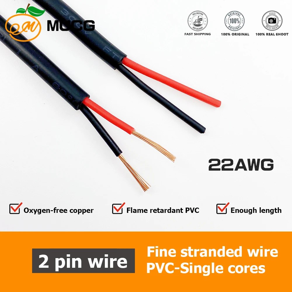2 3 4 pin kablo kırmızı siyah bakır tel demeti kılıf teller led DC 5v 12V PVC araba güç elektronik kablolar 20 22 24 26 28 awg awge