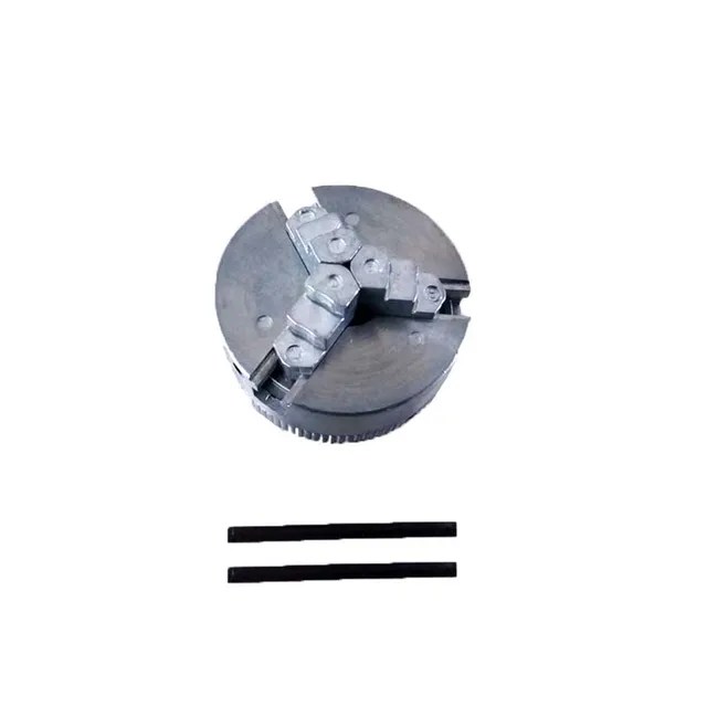 2 "45mm üç 3 çene Chuck 1.8 ~ 56mm /12 ~ 65mm Z011 sıkma Mini torna için iki kilit çubuklar M12x1mm dişli geri - Görsel 8