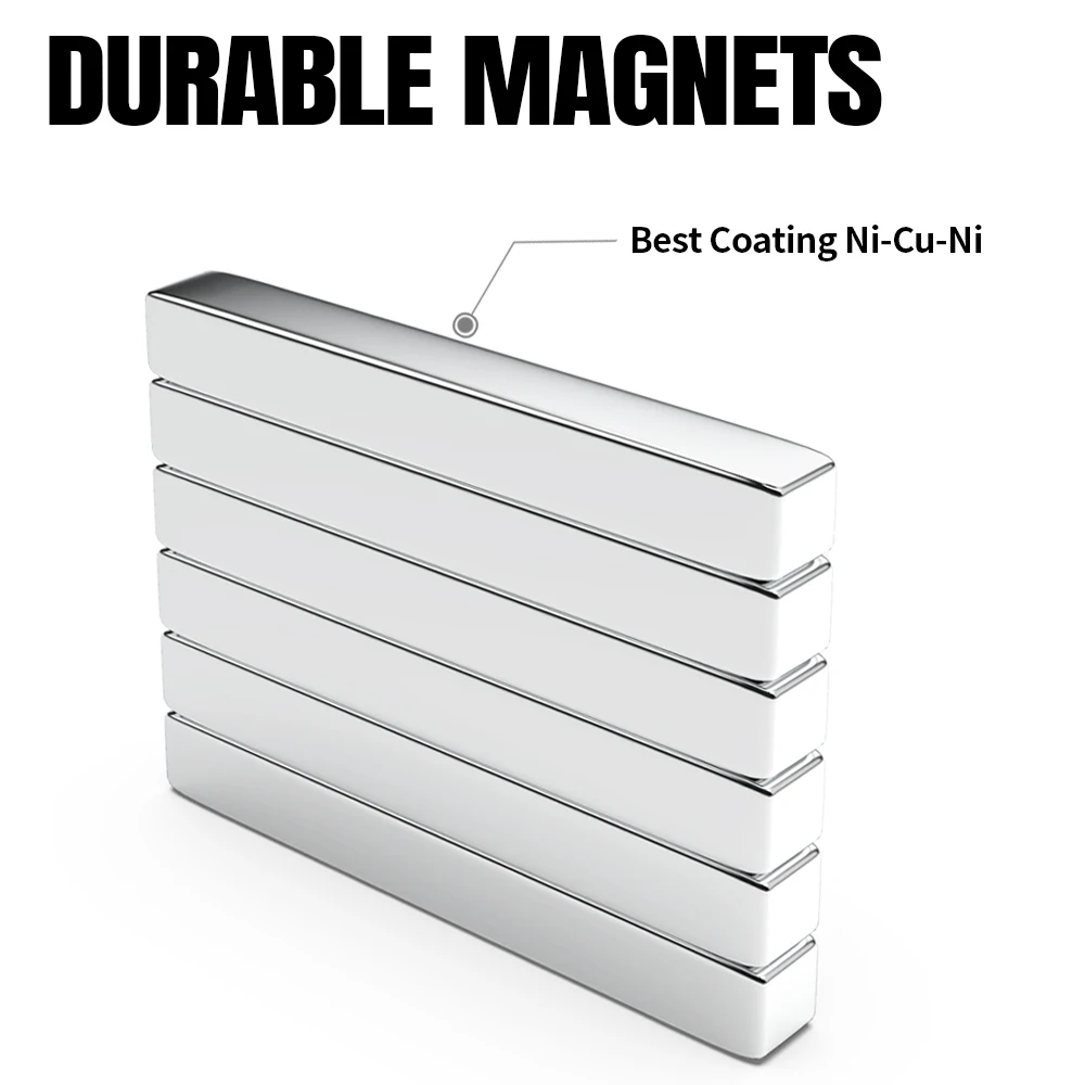 2/5/10/20/50 adet 40x5x5 Neodymium neodimyum mıknatıs 40mm X 5mm X 5mm NdFeB blok süper güçlü güçlü kalıcı manyetik imanes