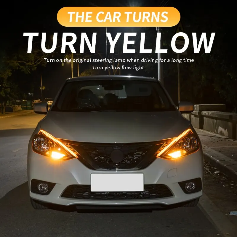 2 adet LED DRL araba gündüz koşu işık esnek su geçirmez şerit oto farlar beyaz dönüş sinyali sarı fren akış ışıkları 12V