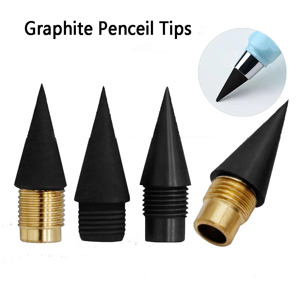 20 parça yedek grafit Penceil ucu sonsuz kalemler yedekler kafa sınırsız yazma kalemler Nib Inkless kalem hazretleri öğrenci