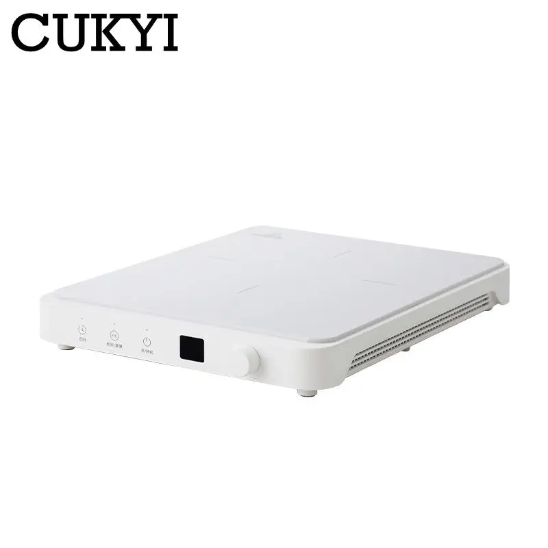 2000W yüksek güç ultra-ince indüksiyon ocak topuzu ile dokunmatik Panel 9 dişliler ateş gücü ayarlanabilir tavada ev pişirme araçları