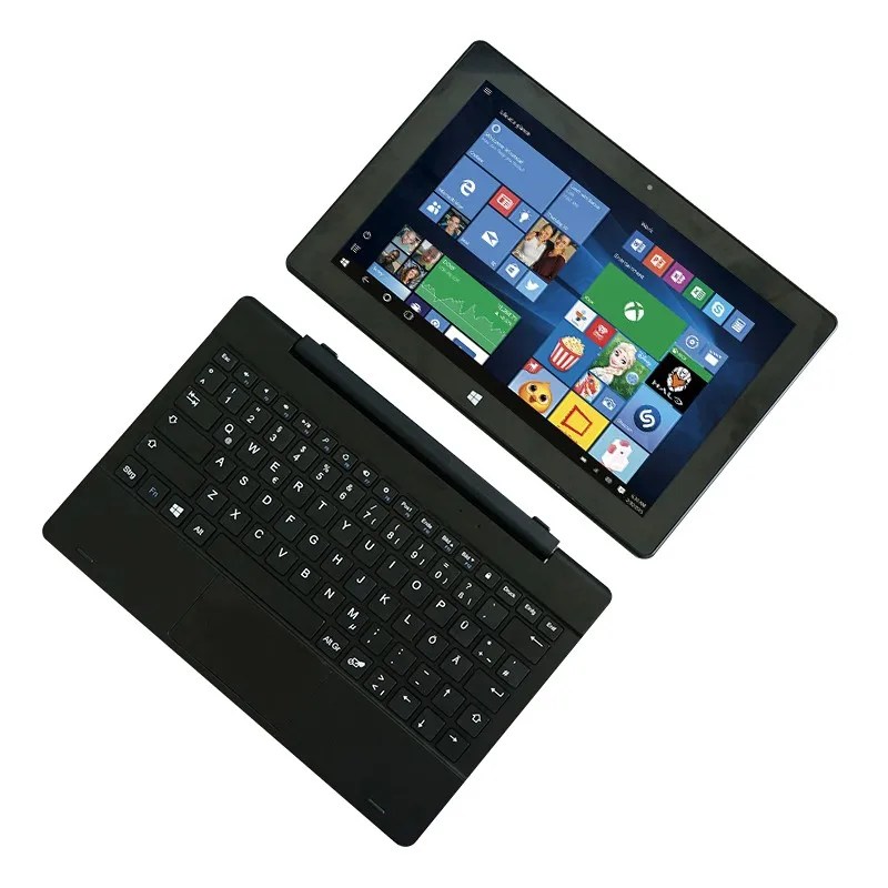 2022 yeni 10 inç 2 in 1 dizüstü/Tablet PC IPS dokunmatik ekran 2GB 32GB/64GB WiFi çift kameralar Windows 10 Tablet Netbook
