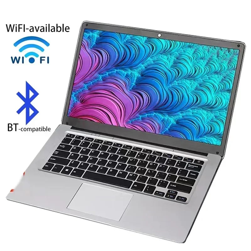 2022 yeni 14 inç Windows 10 taşınabilir dizüstü bilgisayar ofis ve okul için WiFi Bluetooth kamera USB 3.0 oyun Netbook dizüstü bilgisayarlar - Görsel 2