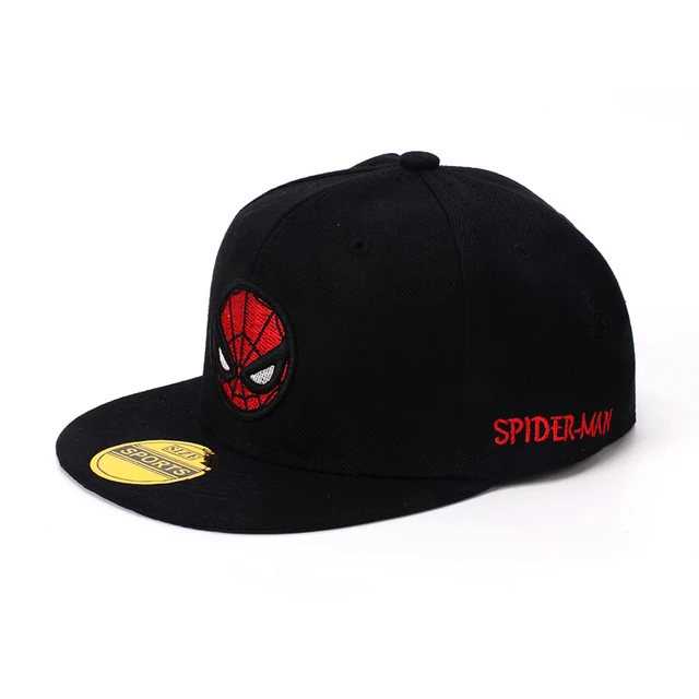 2023 Disney örümcek adam karikatür bebek şapka çocuklar beyzbol şapkası erkek kız Marvel kapaklar Snapback Hip Hop çocuk yürümeye başlayan kap ayarlanabilir 2-8Y