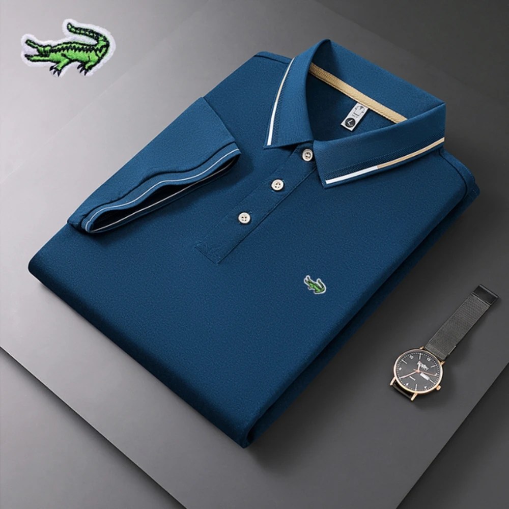 2023 Embroiderey CARTELO Polo sıcak satış erkek Polo GÖMLEK ilkbahar yaz yeni iş rahat nefes yaka Polo GÖMLEK erkekler için