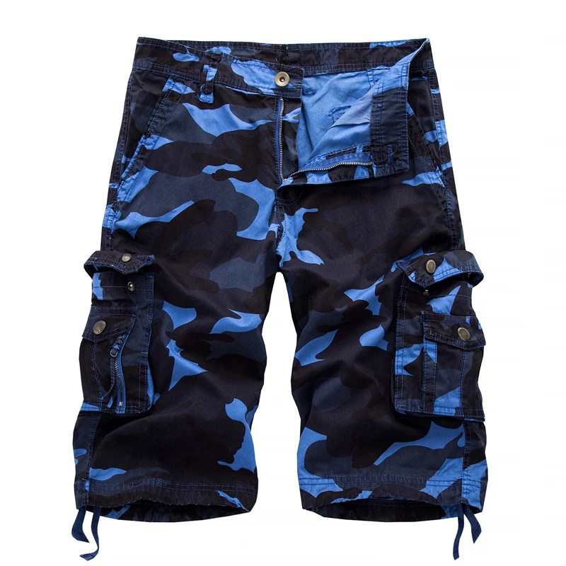 2023 askeri Camo kargo şort yaz moda kamuflaj çok cep Homme ordu rahat şort bermudalar Masculina artı boyutu 40