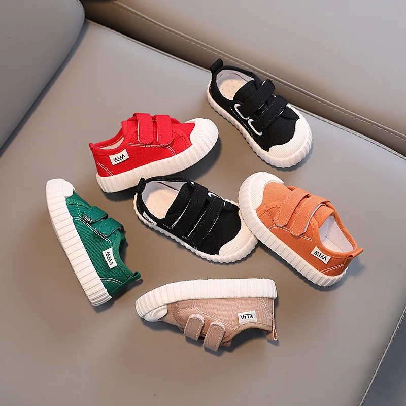 2023 sonbahar tenis için kanvas ayakkabılar erkek yumuşak taban çocuk ayakkabı kız bez ayakkabı kızların ayakkabı Sneakers rahat ayakkabılar çocuk ayakkabıları