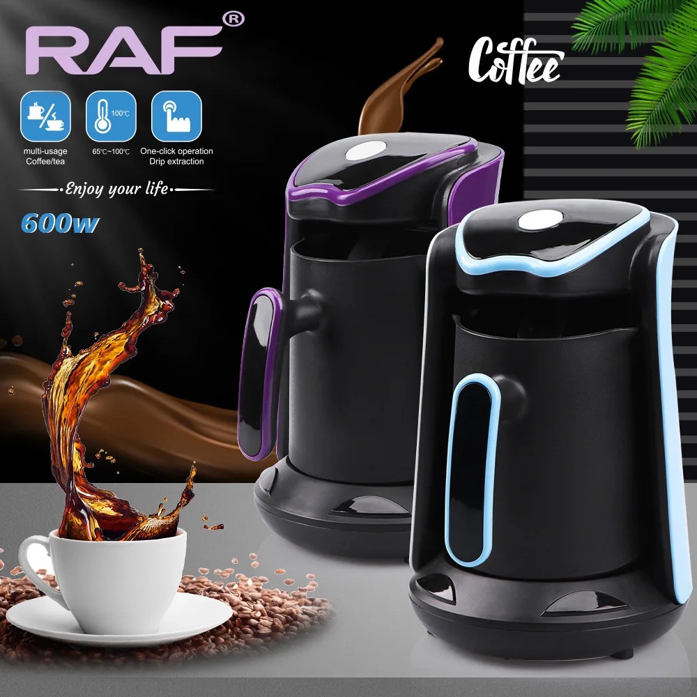 2023 türk kahve makinesi elektrikli Pot 600W zemin kahve makinesi fincan termal kahve kapsülleri kahve makinesi süt Cappuccino için