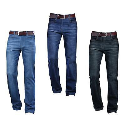 Denim Jeans Trousers Pants High Waisted Work Clothing Men Straight Fit Jeans