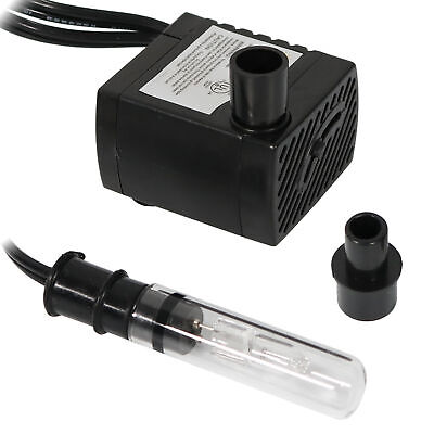 70 GPH 24V Electric Water Fountain Pump with Finger Light by Sunnydaze