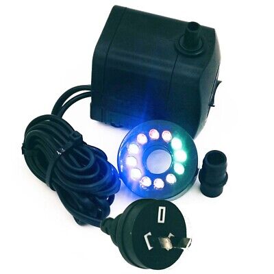 Submersible Pump for Multiple Applications 15W 800L/H with 12 Colors LED Light