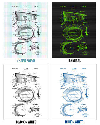 Police Station Patent Posters Set of 6 Officers Hat Law Enforcement Art Wall Art - Görsel 4