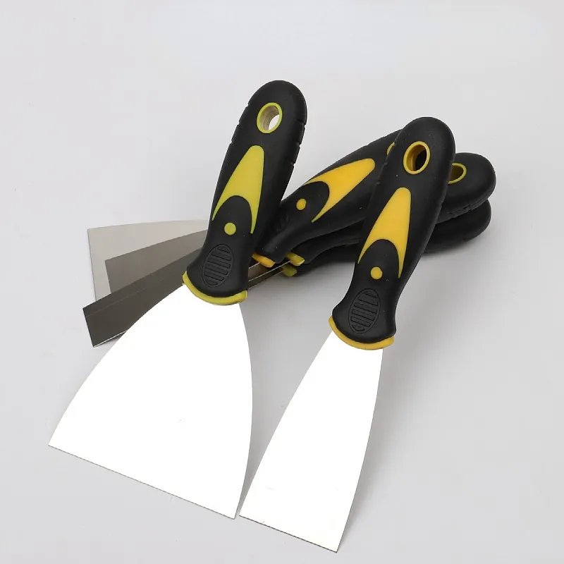 1 adet 5/6 inç paslanmaz çelik macun bıçak Spatula kazıma macun boya aracı alçı kürek temizleme Spatula inşaat aracı - Görsel 2