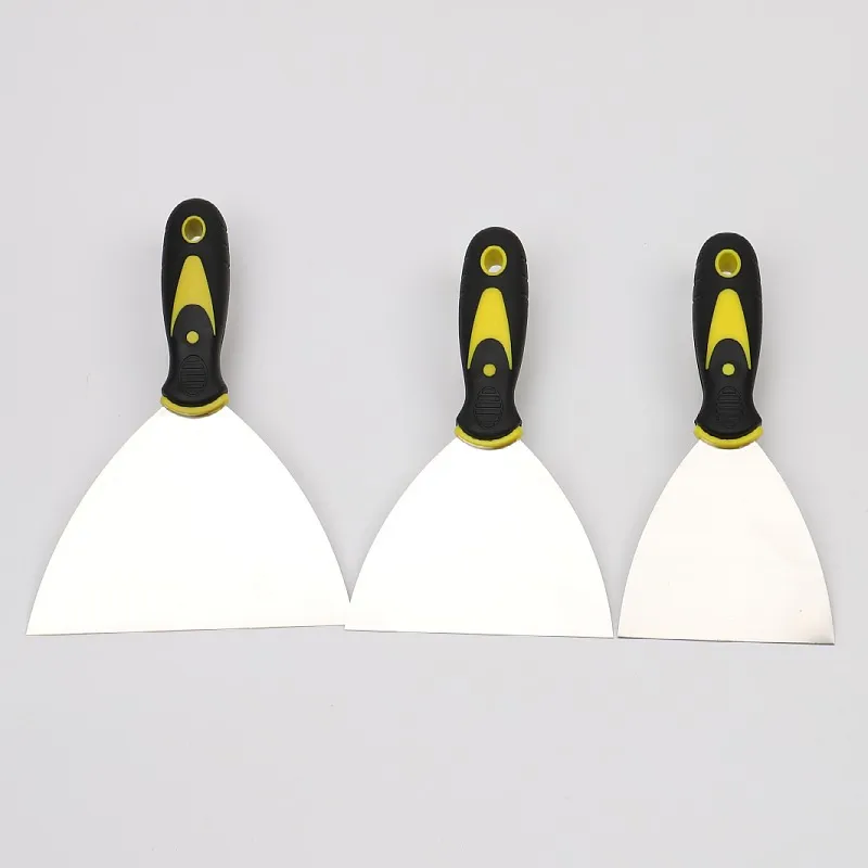 1 adet 5/6 inç paslanmaz çelik macun bıçak Spatula kazıma macun boya aracı alçı kürek temizleme Spatula inşaat aracı - Görsel 4